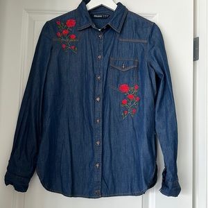 Zara NWOT denim shirt
